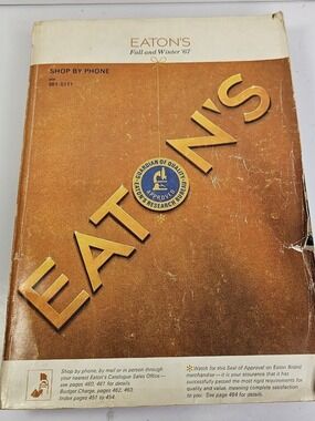 1967 Fall And Winter Eatons Vintage Catalog Collectible Canada